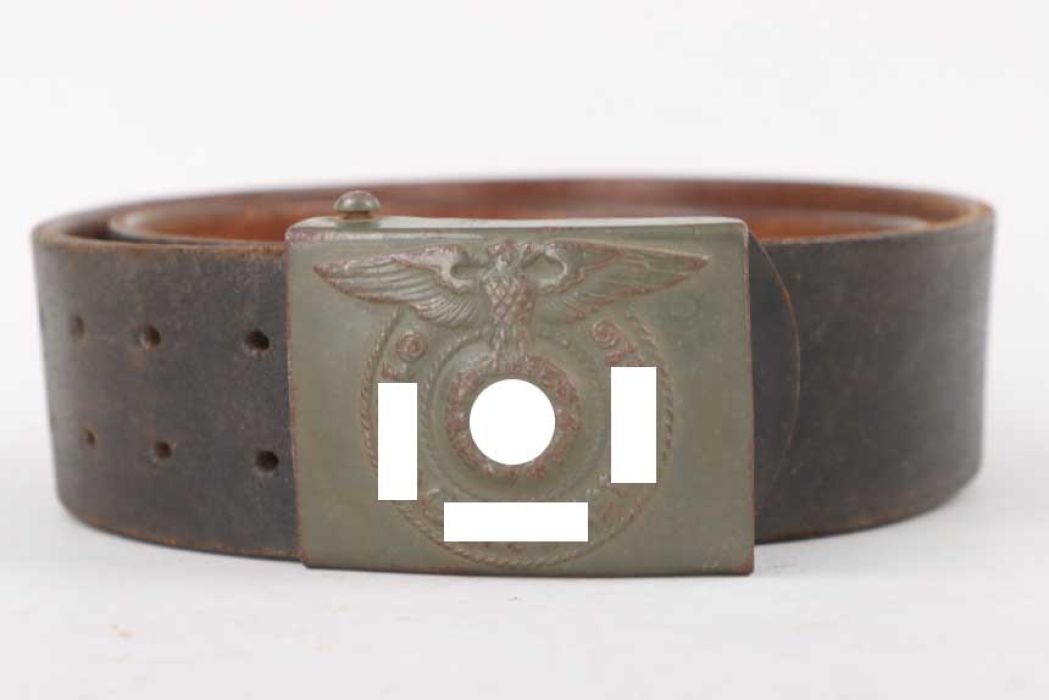 Waffen-SS buckle (EM/NCO) with belt - RODO