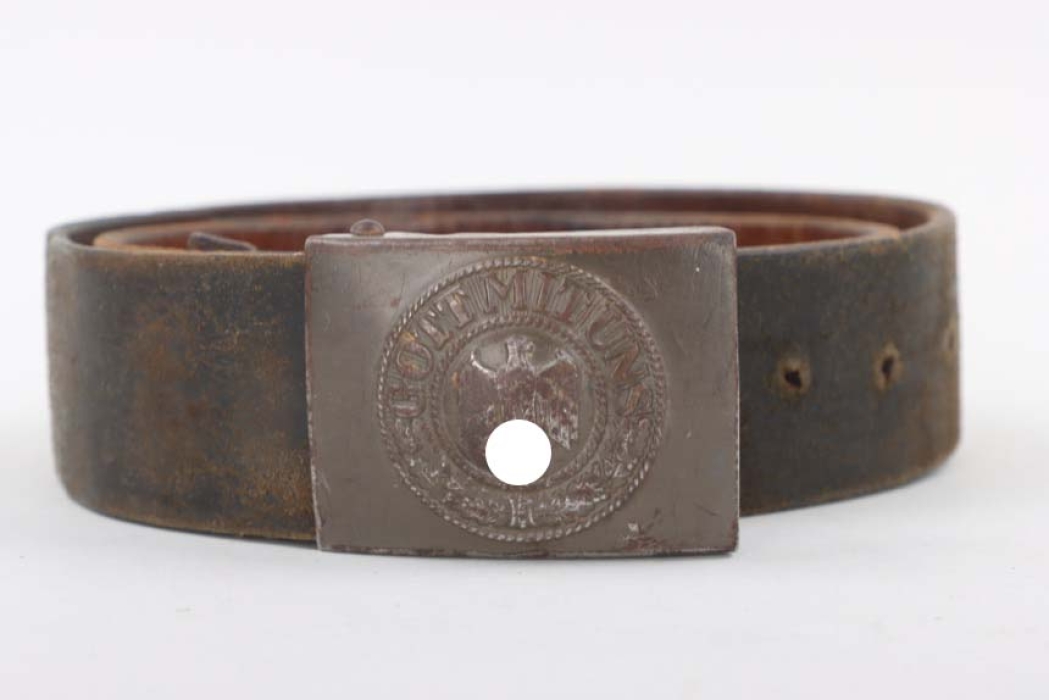 Heer EM/NCO field buckle with belt - Haarmann