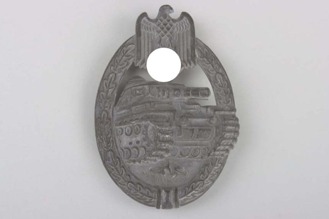 Tank Assault Badge in Silver "O. Schickle"