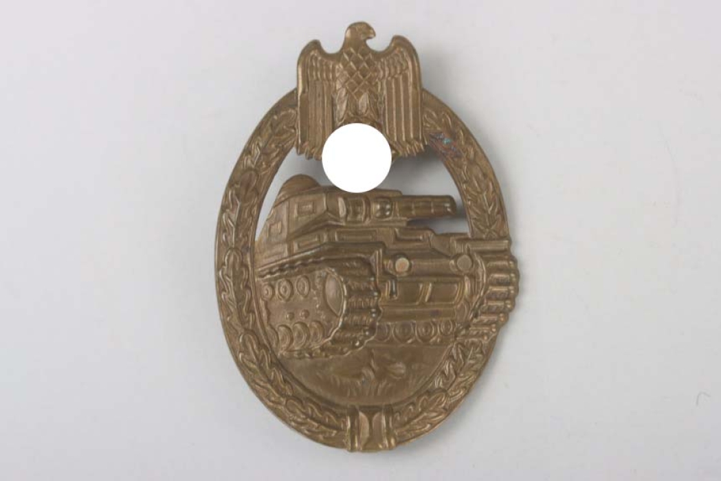 Ofw. Lohde - Tank Assault Badge in Bronze - tombak