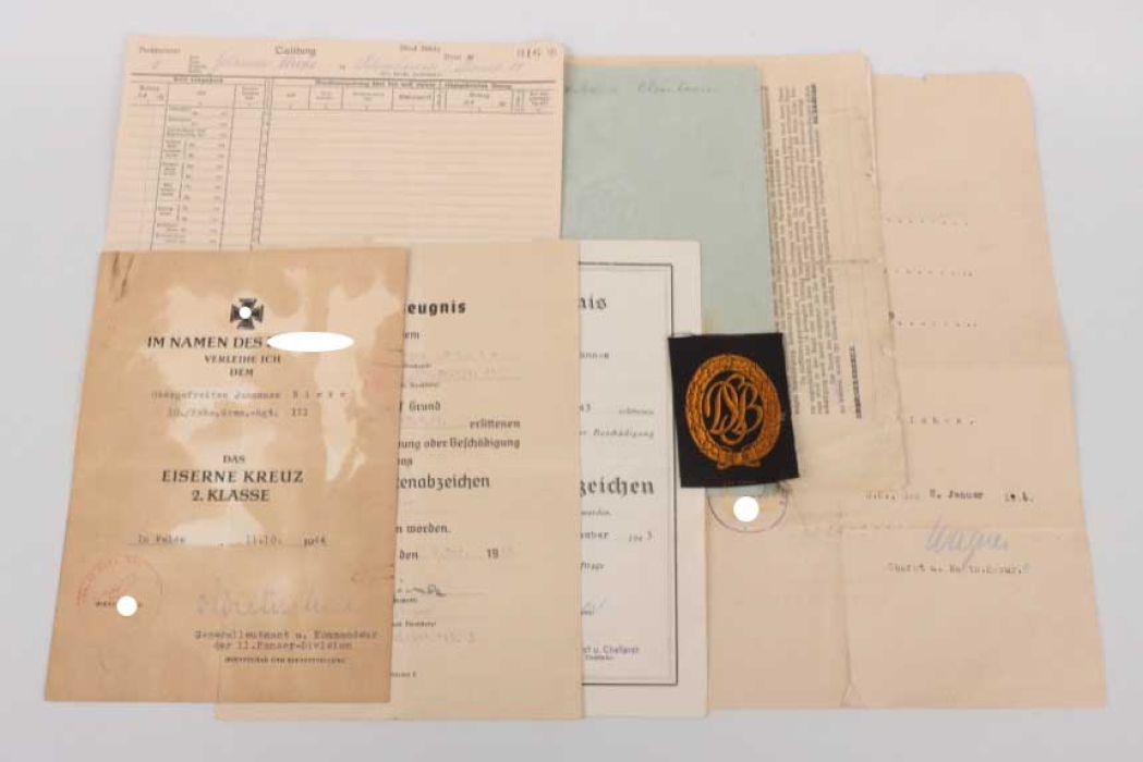 Panzer-Gren.-Rgt. 111 document grouping