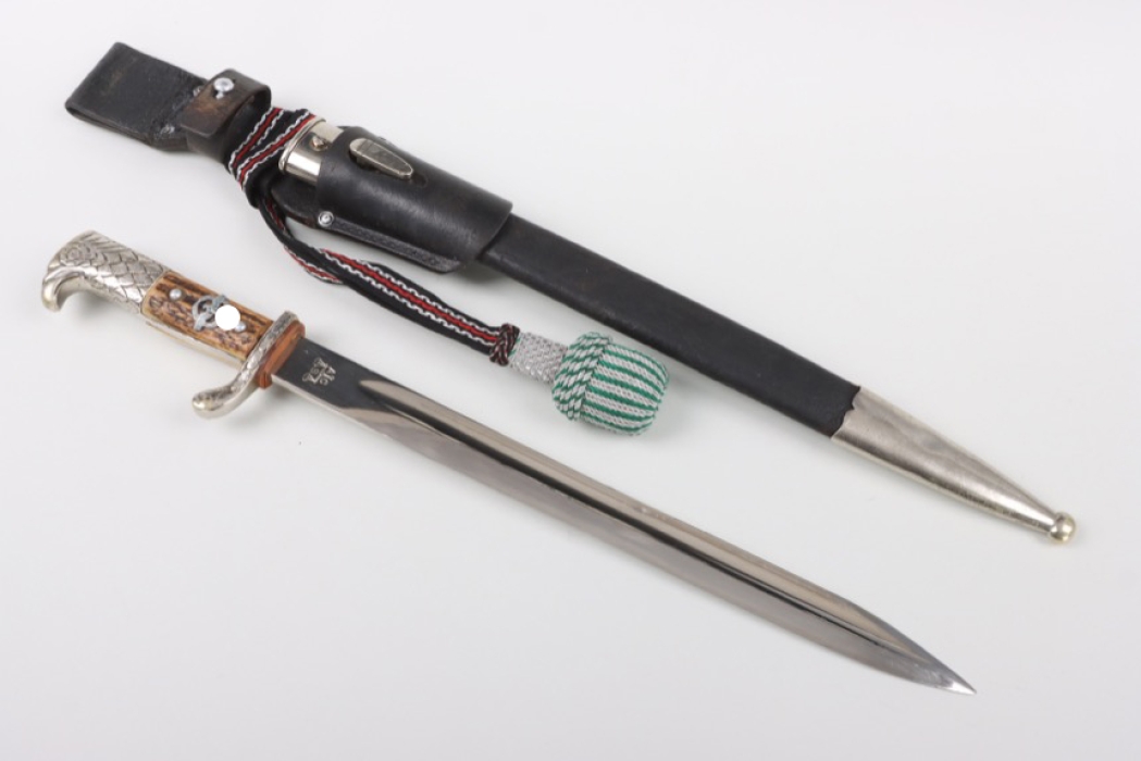 Police dress bayonet "S.M.II." with frog & portepee - Coppel