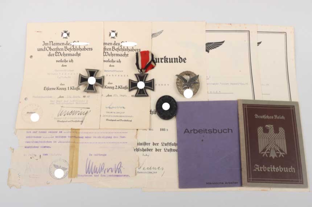 Z.G. 26 "Horst Wessel" document and medal grouping