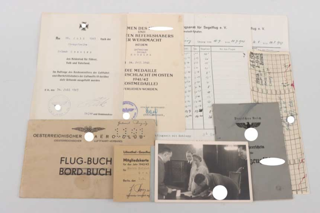 Flak-Regiment 701 document grouping of a glider pilot