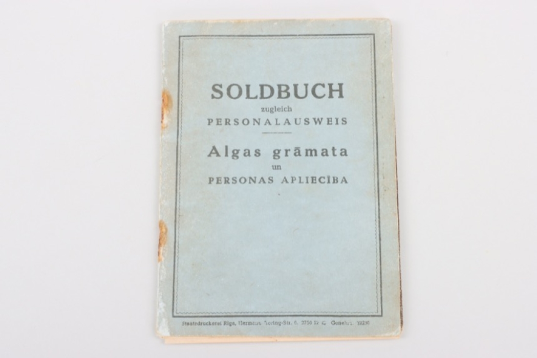 Bilingual Soldbuch for a Latavian SS volunteer